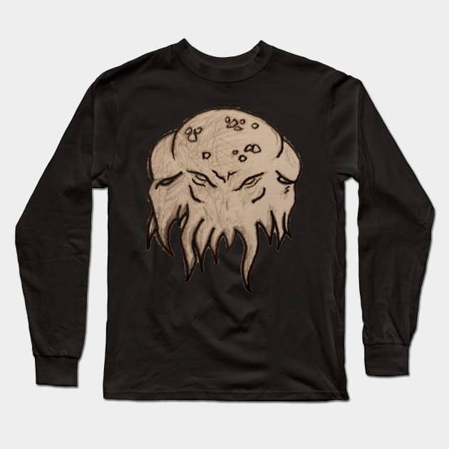 Slumbering God Long Sleeve T-Shirt by BD T-Designs